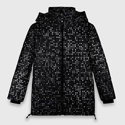 Женская зимняя куртка Пиксельный паттерн Минимализм