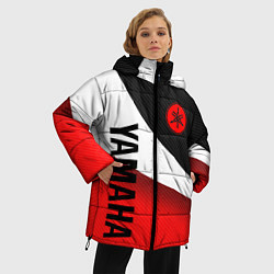 Куртка зимняя женская ЯМАХА - СПОРТИВНЫЙ КАРБОН, цвет: 3D-красный — фото 2