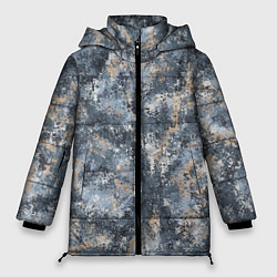 Куртка зимняя женская Камуфляж Паук Горы, цвет: 3D-черный