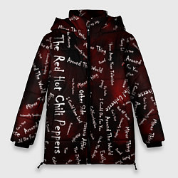 Куртка зимняя женская Red Hot Chili Peppers - 2022, цвет: 3D-красный