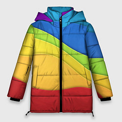 Куртка зимняя женская Fashion pattern 2022 Wave, цвет: 3D-светло-серый