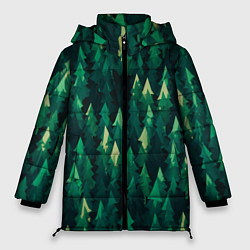 Женская зимняя куртка Еловый лес spruce forest