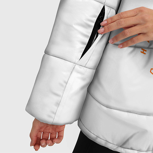 Женская зимняя куртка Half-life texture / 3D-Красный – фото 5