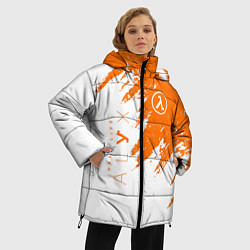 Куртка зимняя женская Half-life texture, цвет: 3D-красный — фото 2