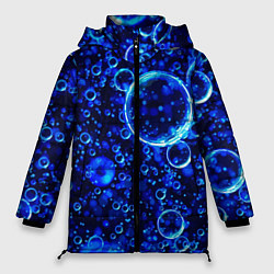 Женская зимняя куртка Пузыри воздуха в воде Pattern