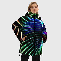 Куртка зимняя женская Portal Fashion pattern Neon, цвет: 3D-светло-серый — фото 2