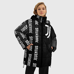 Куртка зимняя женская ЮВЕНТУС Соты, цвет: 3D-черный — фото 2