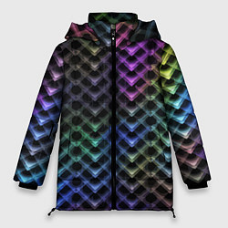 Куртка зимняя женская Color vanguard pattern 2025 Neon, цвет: 3D-светло-серый