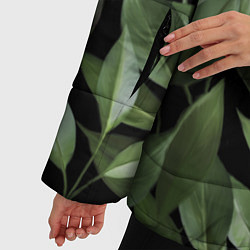 Куртка зимняя женская Цветы Стена Из Листьев, цвет: 3D-светло-серый — фото 2
