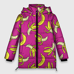 Куртка зимняя женская Banana pattern Summer Color, цвет: 3D-черный