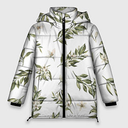 Женская зимняя куртка Цветы Цитрусовых
