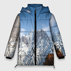 Женская зимняя куртка Minecraft Mountains Video game
