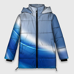 Куртка зимняя женская Цифровая волна, цвет: 3D-красный