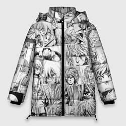 Куртка зимняя женская Сага о Винланде pattern, цвет: 3D-черный