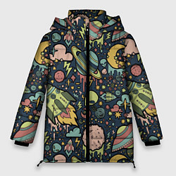 Женская зимняя куртка Космос планеты