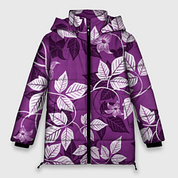 Женская зимняя куртка Фиолетовый вьюнок