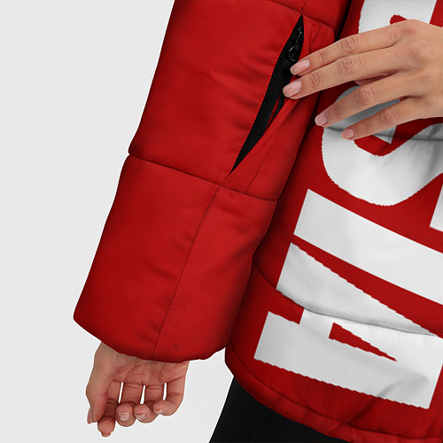 Женская зимняя куртка RUSSIA - RED EDITION - SPORTWEAR / 3D-Красный – фото 5