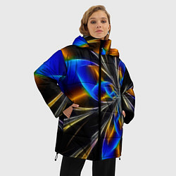 Куртка зимняя женская Neon vanguard pattern Fashion 2023, цвет: 3D-красный — фото 2