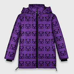 Куртка зимняя женская Purple Panda, цвет: 3D-красный