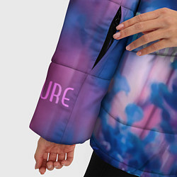 Куртка зимняя женская Nature - надписи, цвет: 3D-светло-серый — фото 2