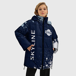 Куртка зимняя женская NISSAN SKYLINE Краска, цвет: 3D-черный — фото 2