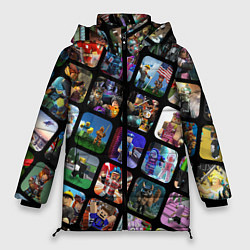 Куртка зимняя женская ROBLOX СЮЖЕТЫ, цвет: 3D-красный