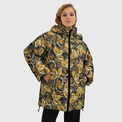 Куртка зимняя женская Текстурные узоры, цвет: 3D-светло-серый — фото 2