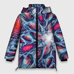 Женская зимняя куртка Абстрактный экспрессивный красочный паттерн Abstra