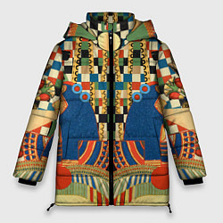 Женская зимняя куртка Египетский орнамент