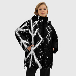 Куртка зимняя женская КЛЕЙМО ЖЕРТВЫ - БЕРСЕРК, цвет: 3D-черный — фото 2