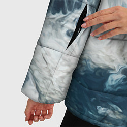 Куртка зимняя женская Texture of dark waves, цвет: 3D-черный — фото 2