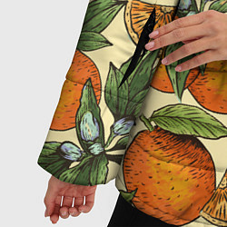 Куртка зимняя женская Узор Апельсиновое настроение, цвет: 3D-черный — фото 2