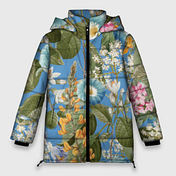 Женская зимняя куртка Цветы Радужный Сад