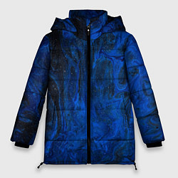 Женская зимняя куртка Синий абстрактный дым