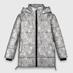 Женская зимняя куртка Белые объемные узоры