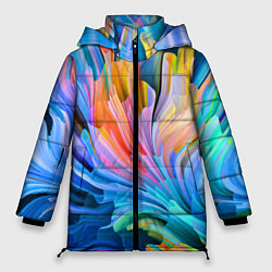 Женская зимняя куртка Красочный абстрактный паттерн Лето Colorful Abstra