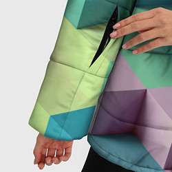 Куртка зимняя женская GEOMETRIC SHAPES, цвет: 3D-светло-серый — фото 2