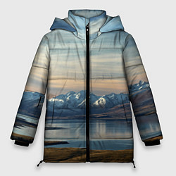 Женская зимняя куртка Горы озеро природа