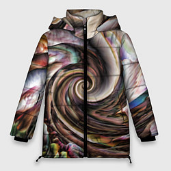 Женская зимняя куртка Картина-абстракция Ураган