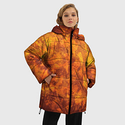 Куртка зимняя женская Текстура Desert, цвет: 3D-красный — фото 2