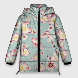 Женская зимняя куртка Цветы Дицы
