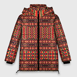 Женская зимняя куртка Ретро узор геометрия