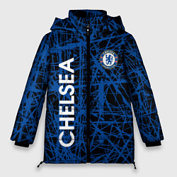 Куртка зимняя женская CHELSEA F C, цвет: 3D-черный