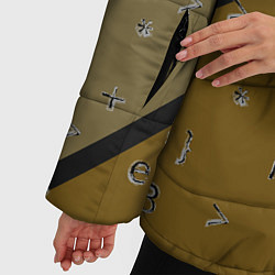 Куртка зимняя женская Знаки DR, цвет: 3D-светло-серый — фото 2