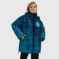 Куртка зимняя женская Napoli наполи маленькое лого, цвет: 3D-светло-серый — фото 2