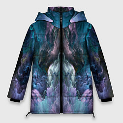 Женская зимняя куртка Облака неонового цвета Neon colored clouds