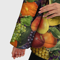 Куртка зимняя женская Вкусные Летние Фрукты, цвет: 3D-светло-серый — фото 2