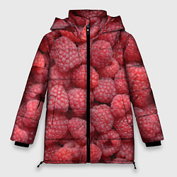 Куртка зимняя женская Малина - ягоды, цвет: 3D-красный
