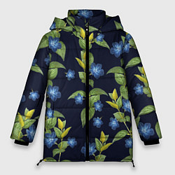 Женская зимняя куртка Цветы Барвинок