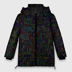 Куртка зимняя женская Схема Circuit, цвет: 3D-черный